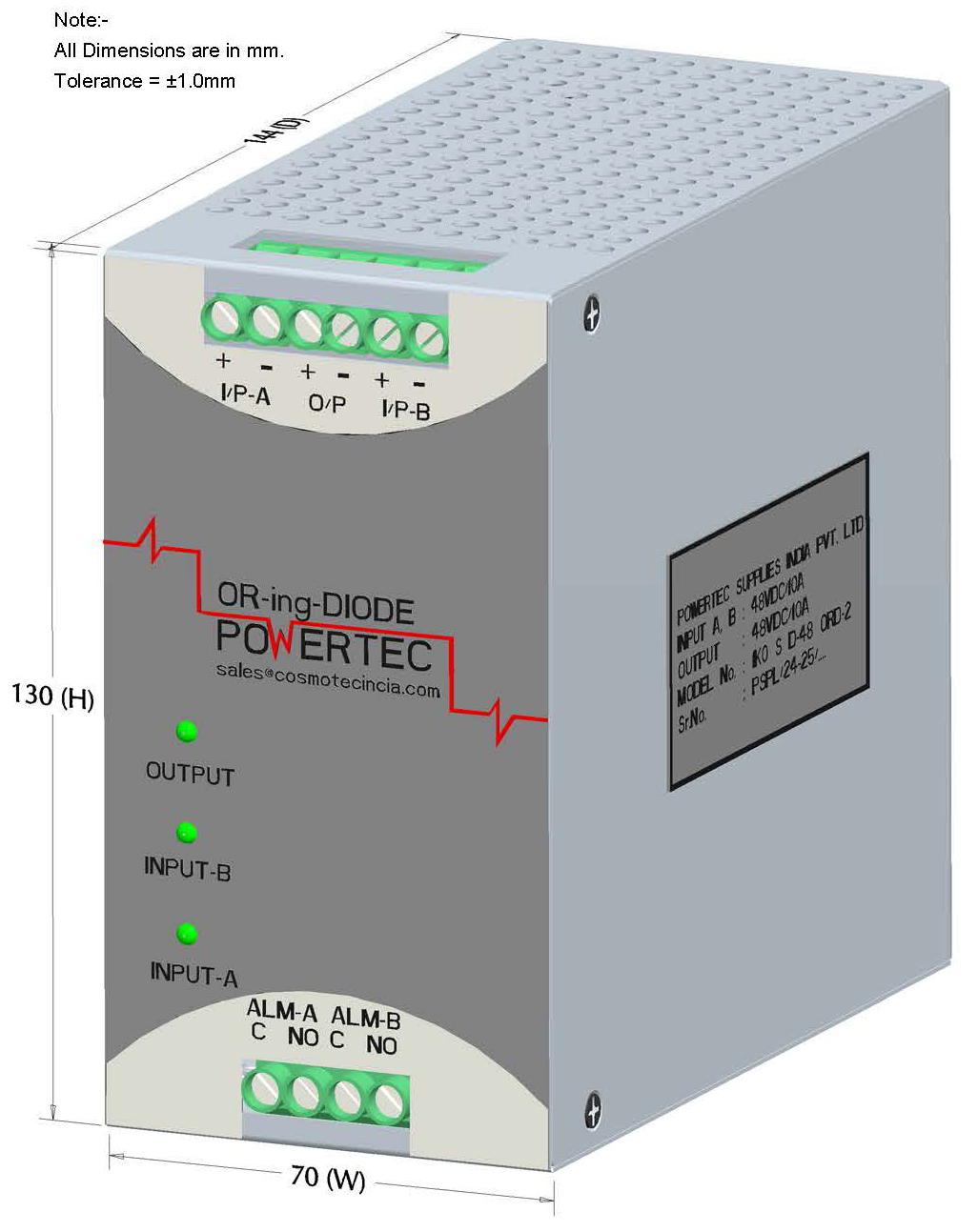 PSPL_1K0 S D-48 ORD-2_3D_01_Front View_With Dimensions_000