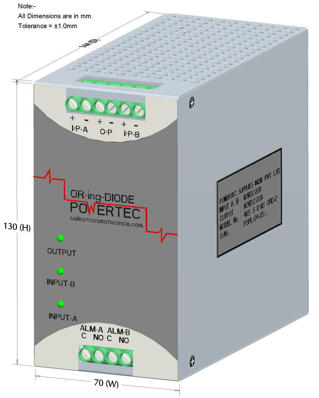 PSPL_4K5 S D-110 ORD-2_3D_01_Front View_With Dimensions_000