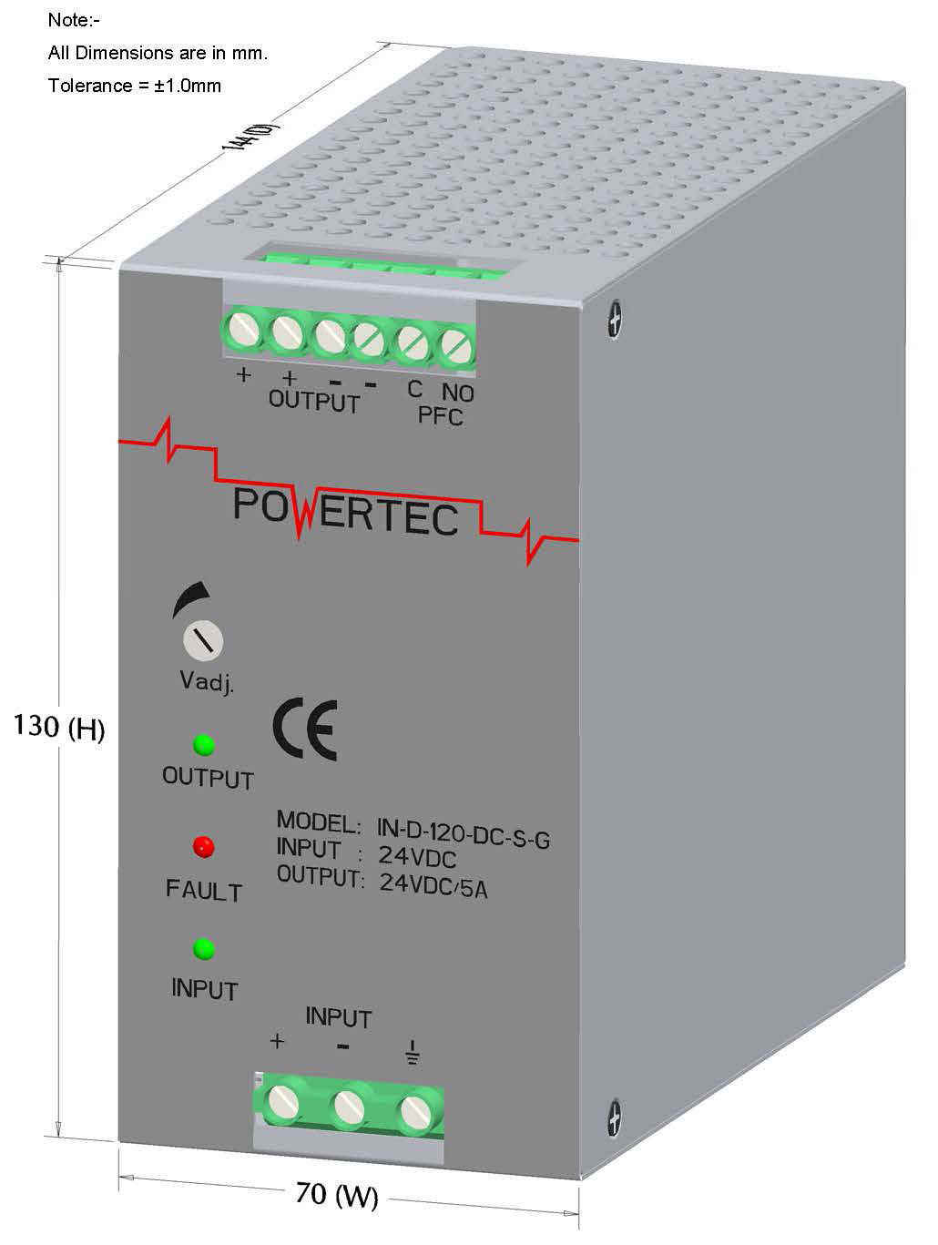 PSPL_IN-D-120-DC-S-G_3D_01_Front View_With Dimensions_000
